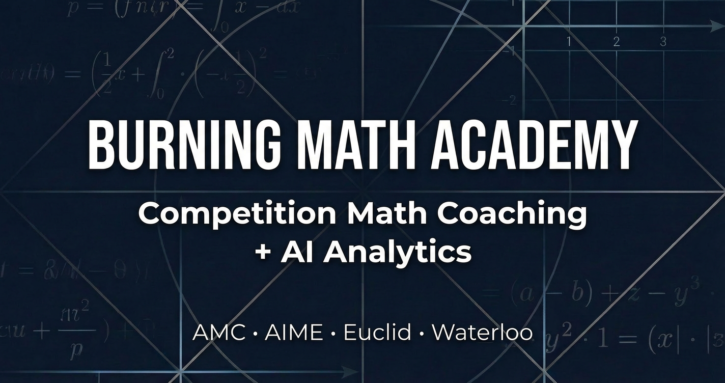 Book a Trial | Competition Math Coaching Consultation