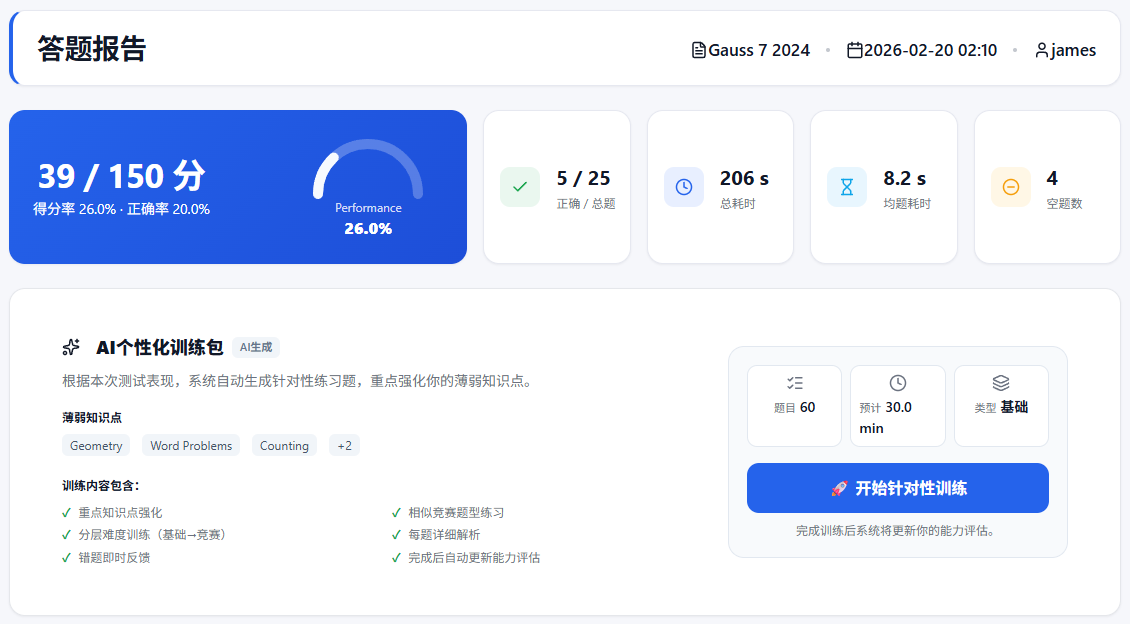 总览报告 report screenshot